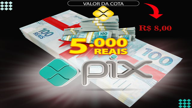 Sorteio Pix Valor R$ 5.000 Reais